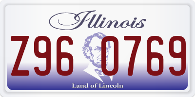 IL license plate Z960769