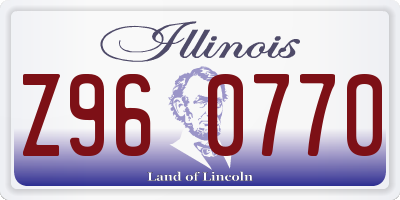 IL license plate Z960770