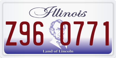 IL license plate Z960771