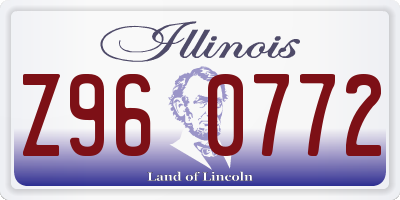 IL license plate Z960772