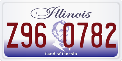 IL license plate Z960782