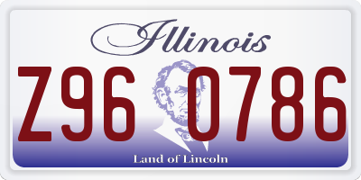 IL license plate Z960786