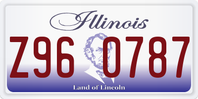 IL license plate Z960787