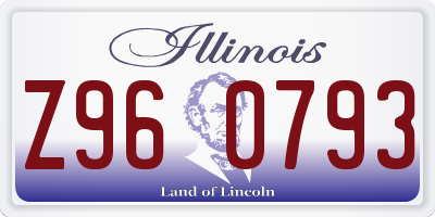 IL license plate Z960793