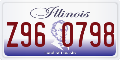 IL license plate Z960798
