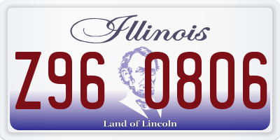 IL license plate Z960806