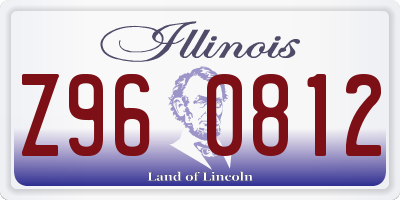 IL license plate Z960812