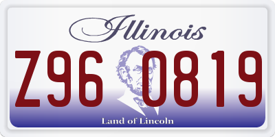 IL license plate Z960819
