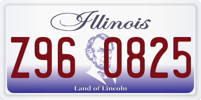 IL license plate Z960825