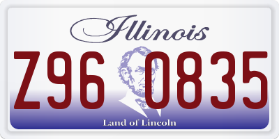 IL license plate Z960835