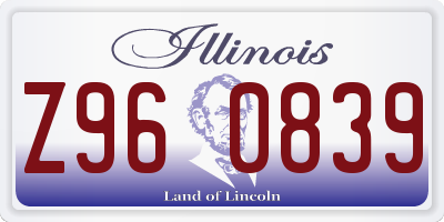 IL license plate Z960839
