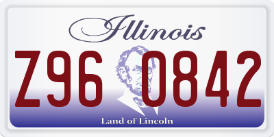 IL license plate Z960842