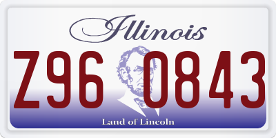 IL license plate Z960843