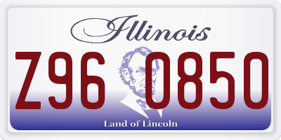 IL license plate Z960850