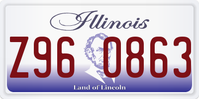 IL license plate Z960863