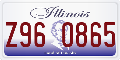 IL license plate Z960865