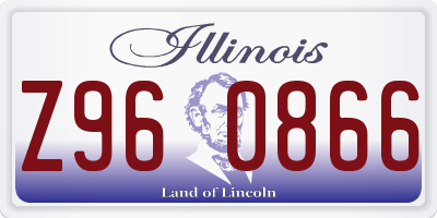 IL license plate Z960866