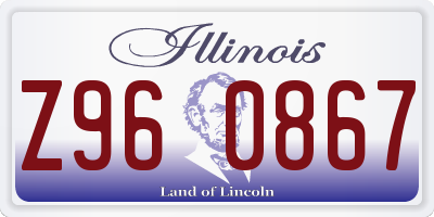 IL license plate Z960867
