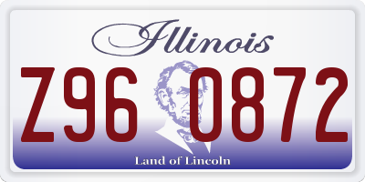 IL license plate Z960872