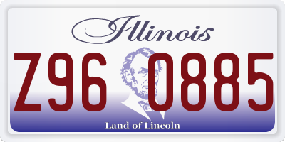 IL license plate Z960885