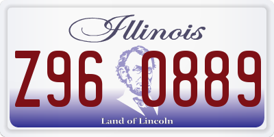 IL license plate Z960889