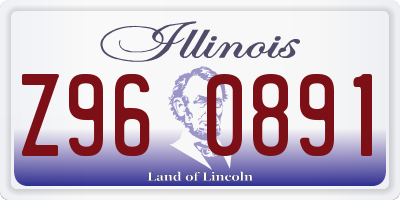IL license plate Z960891