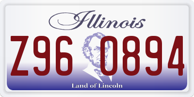 IL license plate Z960894