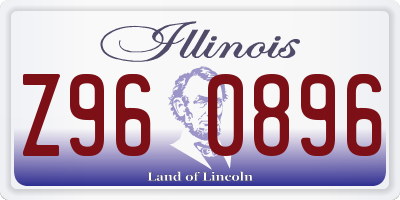 IL license plate Z960896