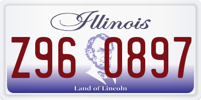 IL license plate Z960897