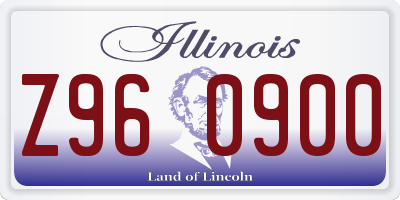 IL license plate Z960900