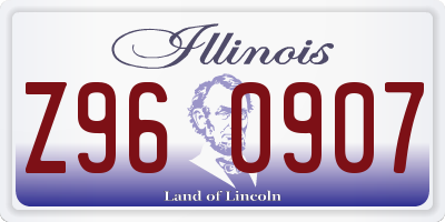 IL license plate Z960907