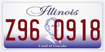 IL license plate Z960918