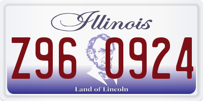 IL license plate Z960924