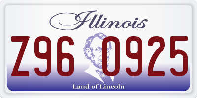 IL license plate Z960925