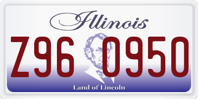 IL license plate Z960950