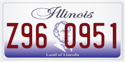 IL license plate Z960951