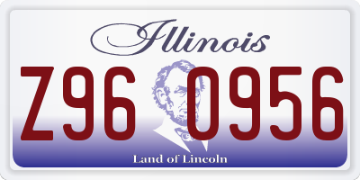 IL license plate Z960956