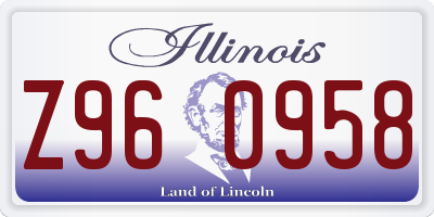 IL license plate Z960958