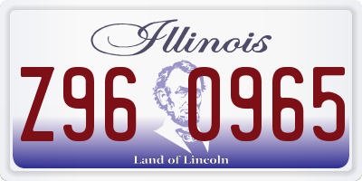 IL license plate Z960965
