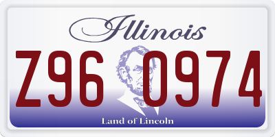 IL license plate Z960974