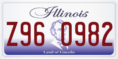 IL license plate Z960982