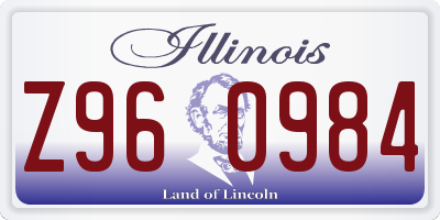 IL license plate Z960984