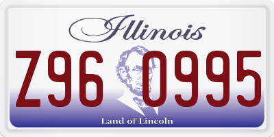 IL license plate Z960995