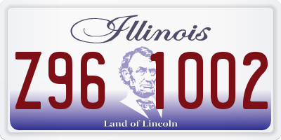 IL license plate Z961002