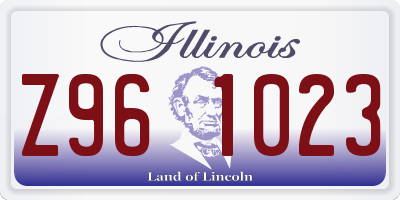 IL license plate Z961023