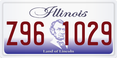 IL license plate Z961029