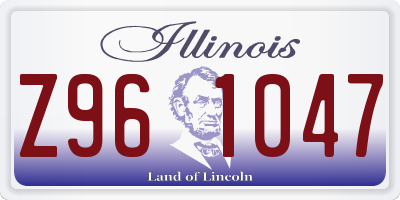 IL license plate Z961047