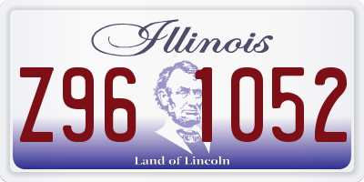 IL license plate Z961052