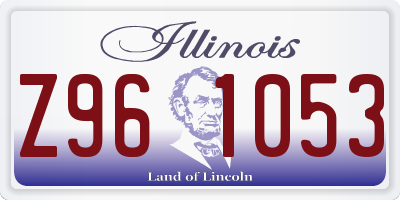 IL license plate Z961053