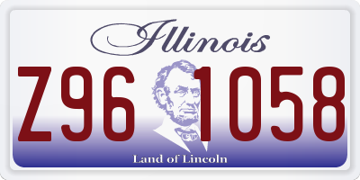 IL license plate Z961058